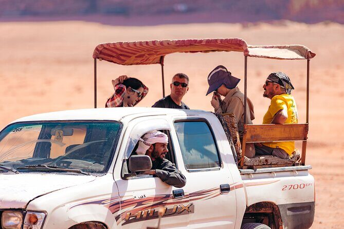 1 Day & 1 Night | Stay & Jeep + Camel Tour in Wadi Rum | Magic Bedouin Star - Stop 6: Mushroom Rock and tea near the rock