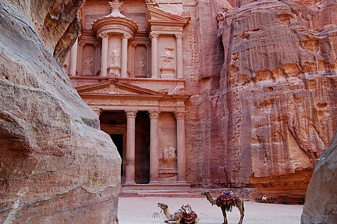 2-Day Tour: Petra, Wadi Rum, and 3Hour Stop at Aqaba or Dead Sea - Wadi Rum Protected Area: Valley of the Moon views and Lawrence-of-Arabia vibes