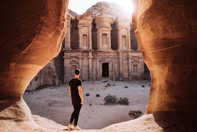 5 Day Tour: Amman Petra Jerash Mount Nebo Baptism site Wadi Rum & Dead Sea - Day 4: Petra by the Siq to the Monastery, then Wadi Rum Bedouin camp overnight