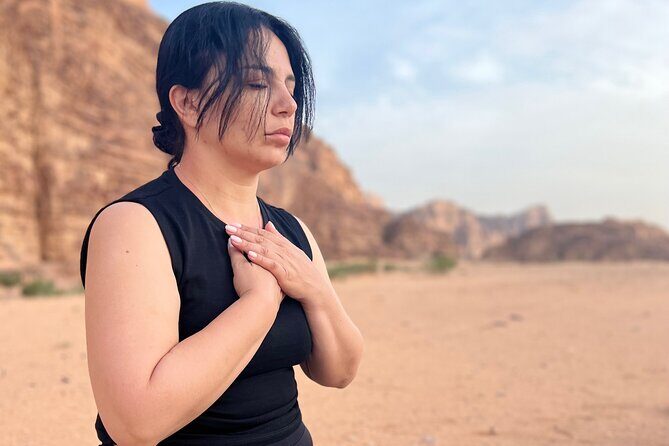8 Day Yoga Journey Jordan : Wadi Rum - Petra - Red Sea & Dead Sea - Aqaba Red Sea beach day: joyful movement, swim options, and a sunset circle
