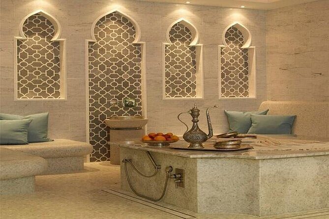 Classic Turkish Bath in Amman - Your First Steps Inside: Pestemal Robe and Wooden Clogs