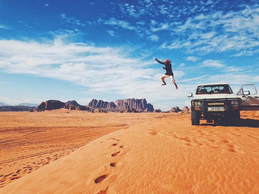 From Eilat: 2-Day Tour of Petra, Wadi Rum & Aqaba - Wadi Rum Jeep Safari: Valley of the Moon Meets Star Wars Rocks