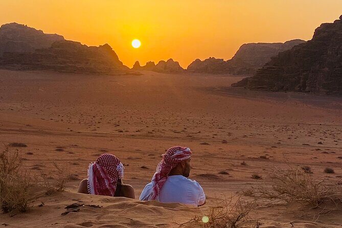 Full day Jeep Tour in Wadi Rum desert - After lunch: Mushroom Rock, Burdah Mountain, and the big arches