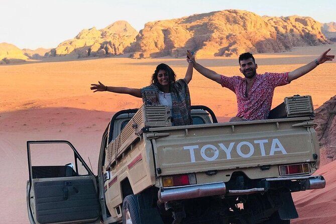 Full Day Jeep Tour in Wadi Rum Desert | Magic Bedouin Star - Stop 1: Lawrence Spring and the fig-tree viewpoint climb