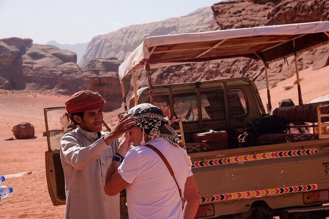 Full Day Jeep Tour in Wadi Rum (incl. Bedouin picnic lunch) - Burdah Rock Bridge and the Um Sabatah sunset tea