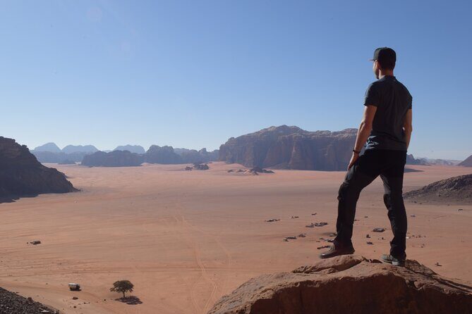 Jeep Tours in Wadi Rum with Bedouin Guide 2,3,4,5 hours | Magic Bedouin Star - Lawrence’s House: short moderate effort for a desert view
