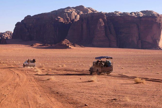 Private Day Trip to Petra and Wadi Rum with Lunch from Aqaba City - Wadi Rum: 2 Hours by Jeep at Lawrence Springs and Beyond