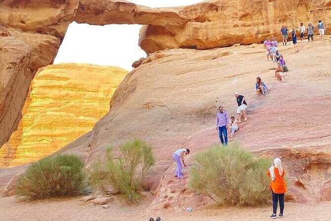 Wadi Rum 4-Hour Sunset Tour - Wadi Rum Desert Highlights - Um Frouth Rock Arch: the thrilling, more challenging climb