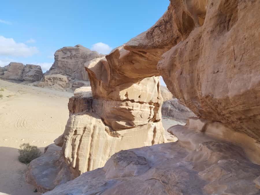 Wadi Rum: Morning or Sunset Jeep Tour - Mushroom Rock and Um Frouth Rock Arch: finishing with big silhouettes